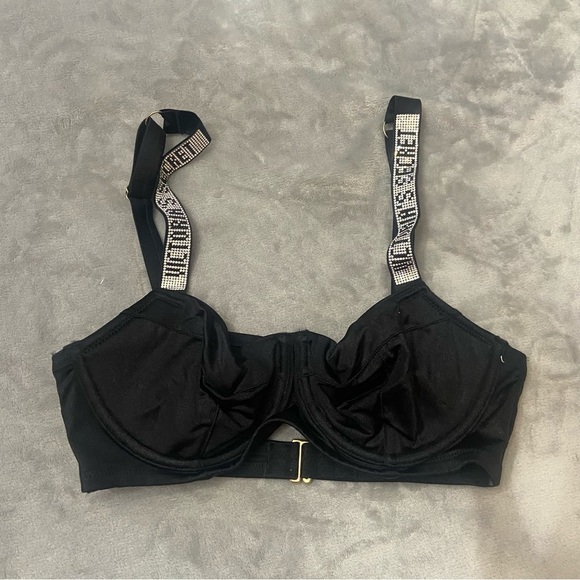 New! Victoria’s Secret Shine Strap Unlined Push Up Bikini Swim Top 4471 - Picture 3 of 11